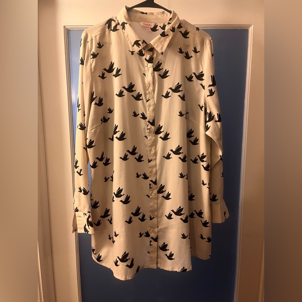 ASOS/Simply Be bird button down 🕊️